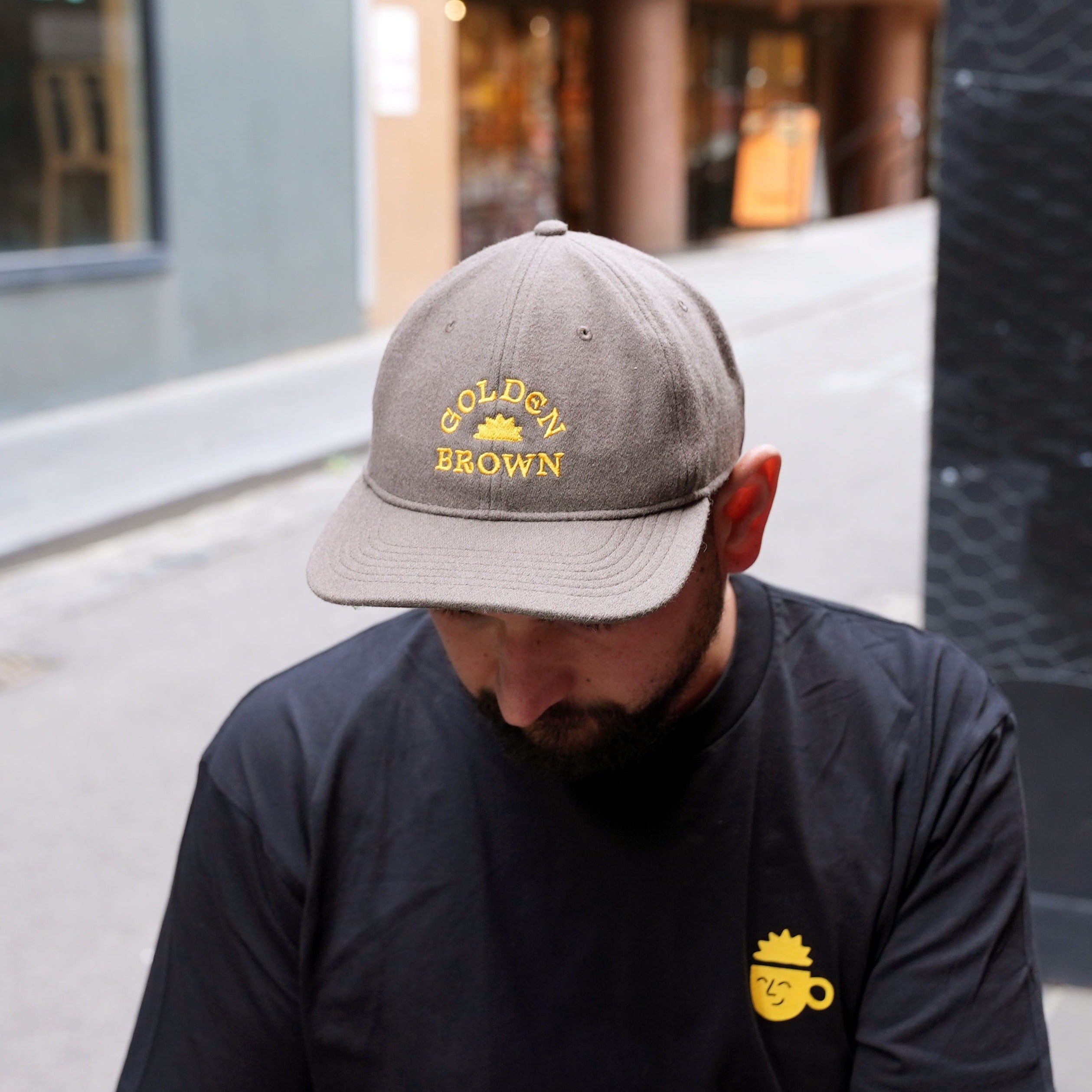 Golden Brown Coffee Up Cap