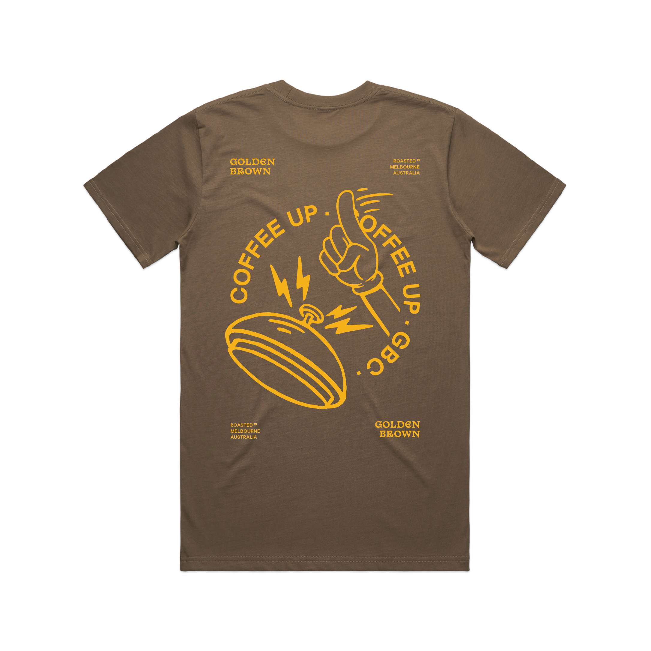 Golden Brown Coffee Up Tee