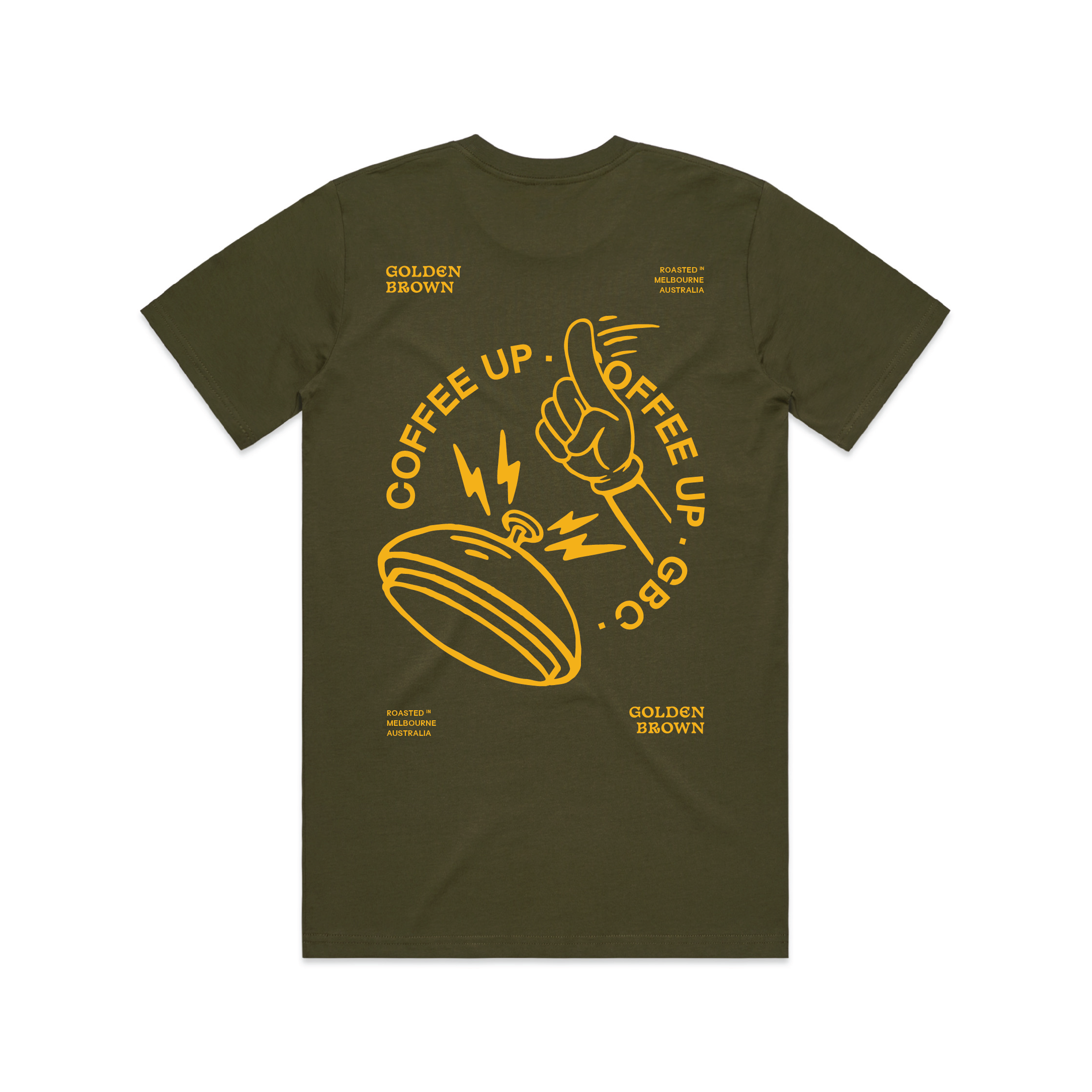 Golden Brown Coffee Up Tee