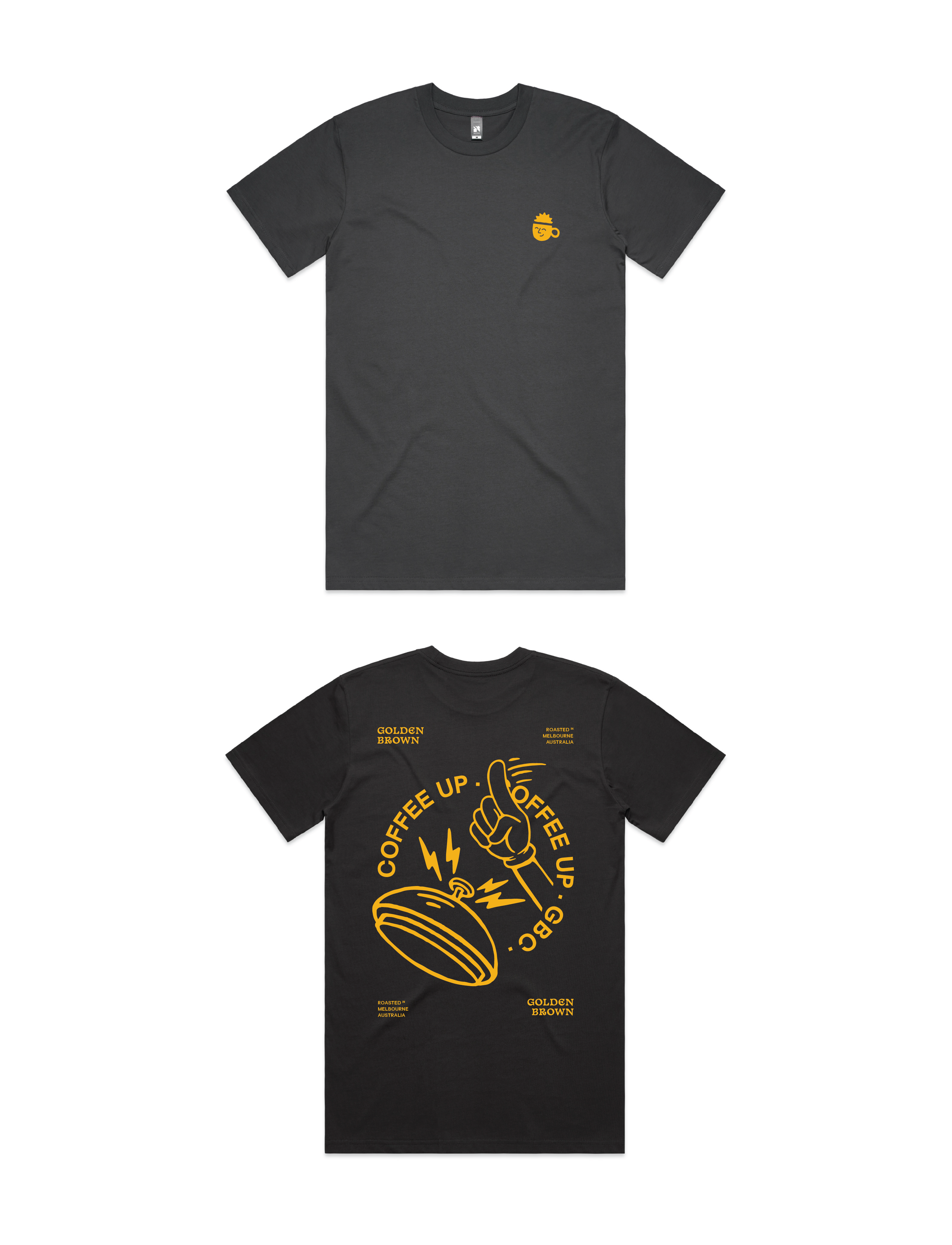 Golden Brown Coffee Up Tee