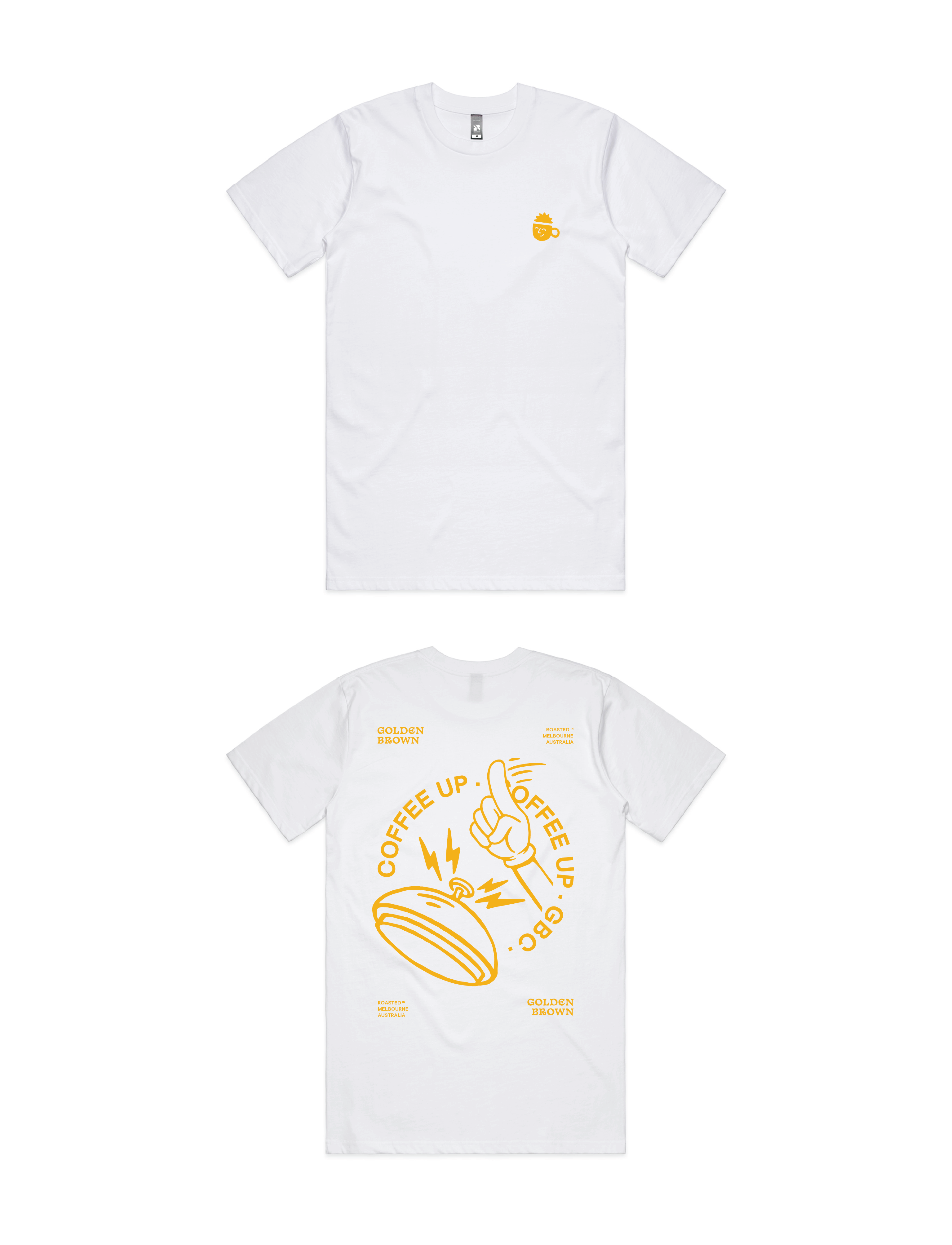 Golden Brown Coffee Up Tee