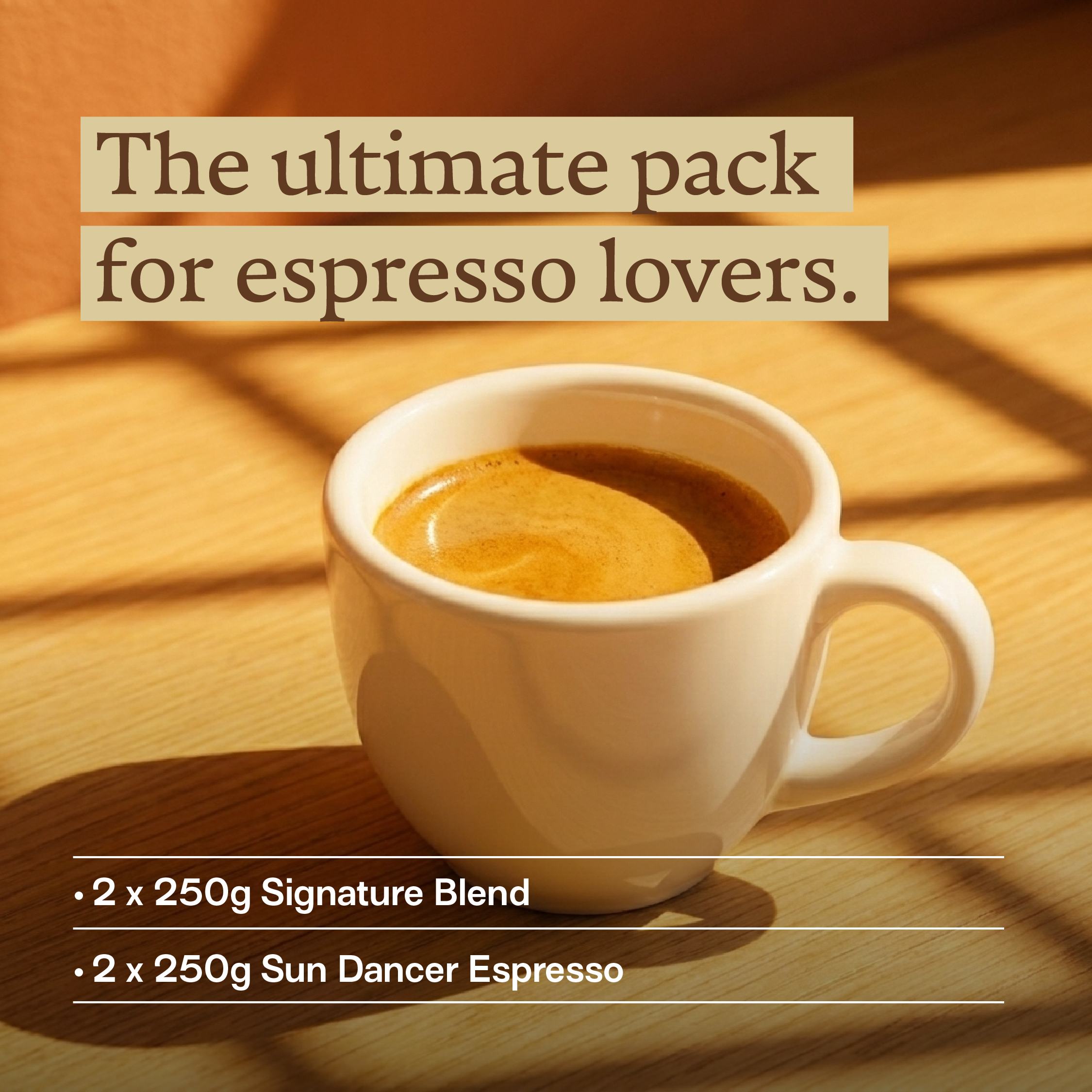 Golden Espresso 4 Pack Combo