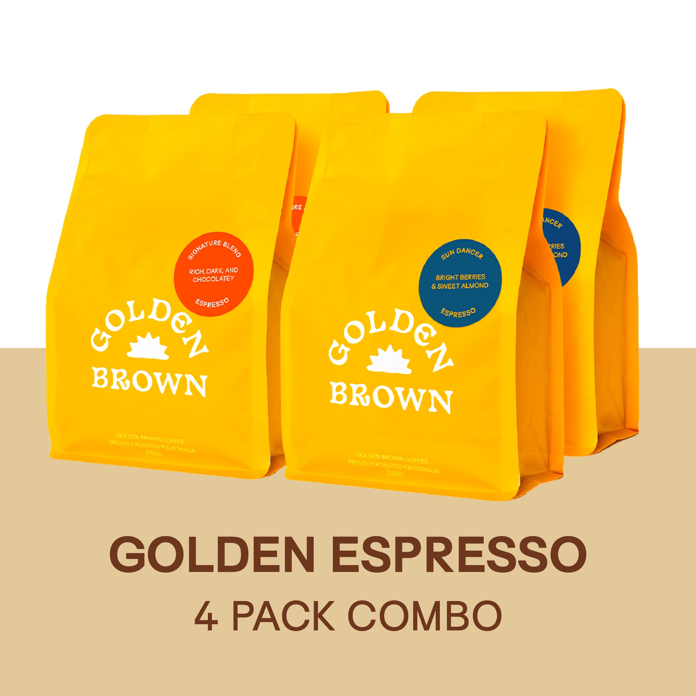 Golden Espresso 4 Pack Combo